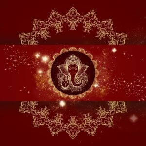 red and gold traditional wedding invitation video