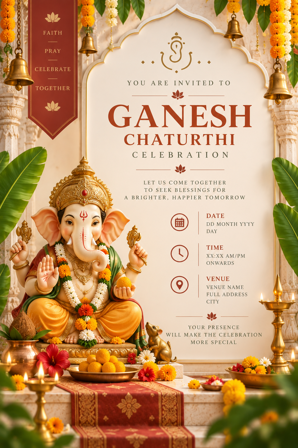 auspicious bappa – ganesh chaturthi invitation (2) auspicious bappa – ganesh chaturthi invitation (2)