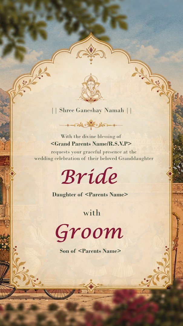 rajputana royale – animated wedding invitation (2) rajputana royale – animated wedding invitation (2)